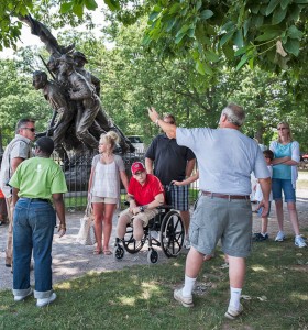 Briefing_at_North_Carolina_Statue Briefing at the North Carolina Statue